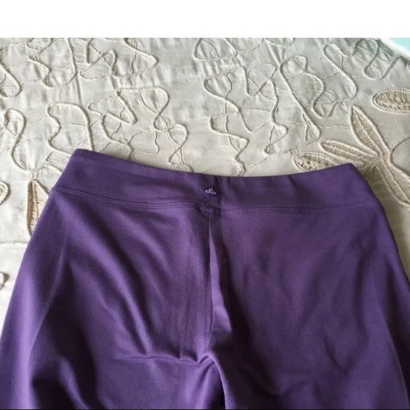 PraNa ‘Breathe’ Purple Flare Athletic Yoga Pants - Picture 3 of 6